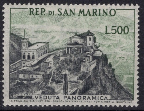 San marino 1958 veduta 500 - veduta,