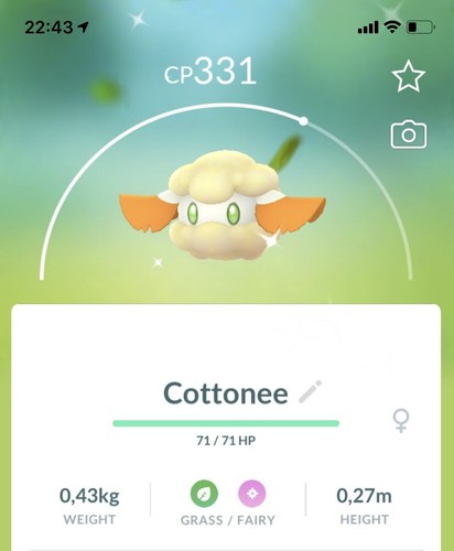 Shiny cotonee pokemon gen5 - shiny,