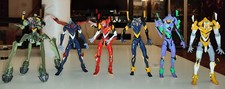 Lotto 6 Personaggi Evangelion Action Figure Revoltech Kaiyodo