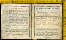 Tessera Opera Italia Redenta Rovereto Trento Dispensario Lattanti mq 593