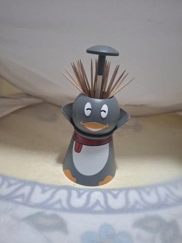 Penguin toothpick dispenser - toothpick,