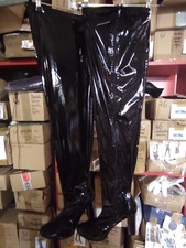 Elastici Vernice Stivali Molti Colori Tg. 40 - 47 Rv Nuovo, 11 CM Tacco, Pl