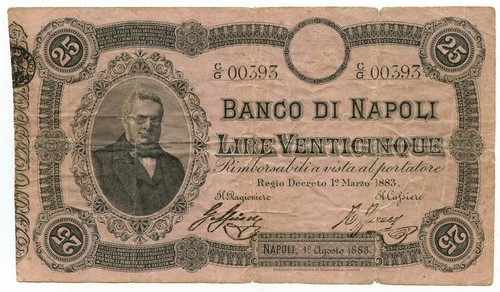 Lire banco napoli - 25, di