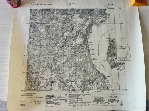 Carta topografica igm arona - carta,