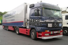 Truck photo Mercedes-Benz Actros 1846 Refrigerated semitrailer Germany bl #b2ne