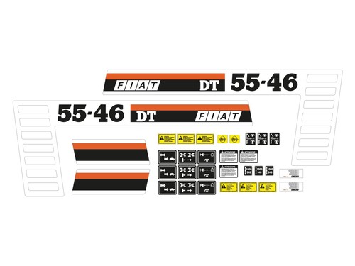 Kit adesivi trattore fiat - kit,