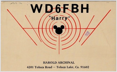 1987 wd6fbh harry - 1987, qsl