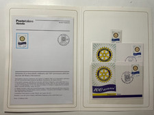 2005 Folder Grandi Eventi Filatelici 100° Rotari Club Doppia Cartolina