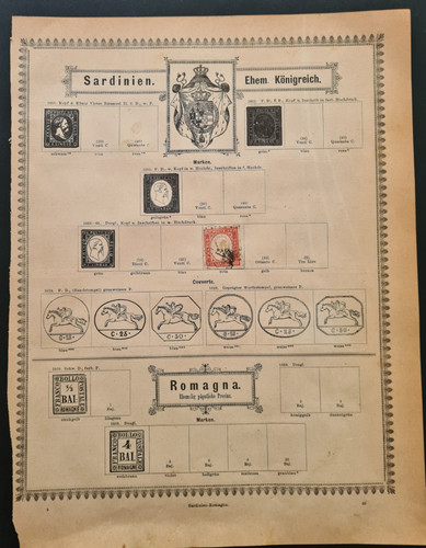 Lotto sardegna dal 1856 - sardegna, da