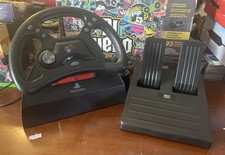 Mad Catz PS2 Volante e Pedali da Corsa, Dual Force Playstation 1 PS1 Sony