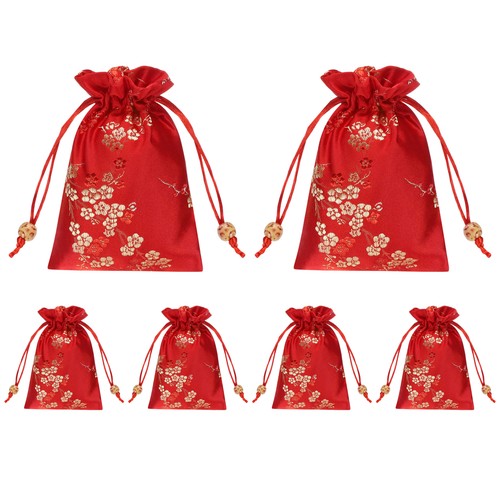 Per 6pcs borsa seta con - per,