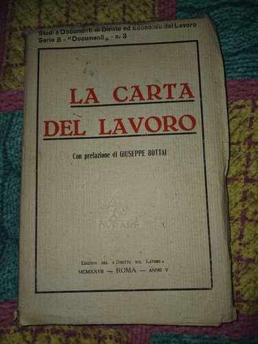 Carta del lavoro ill - carta,