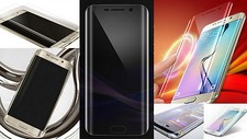 Pellicola protettiva display trasparente per Samsung Galaxy S6 Edge completa blindata con curvatura