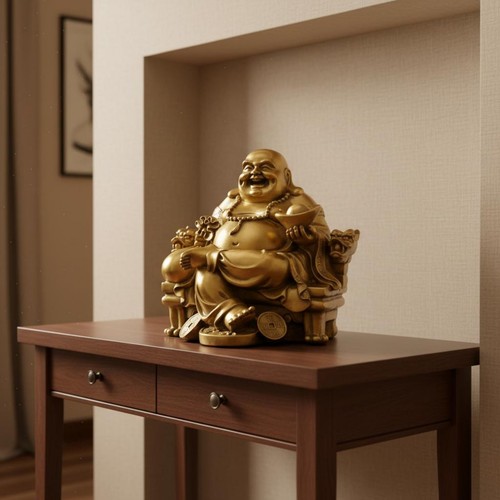 Statuetta buddha che - che, ride