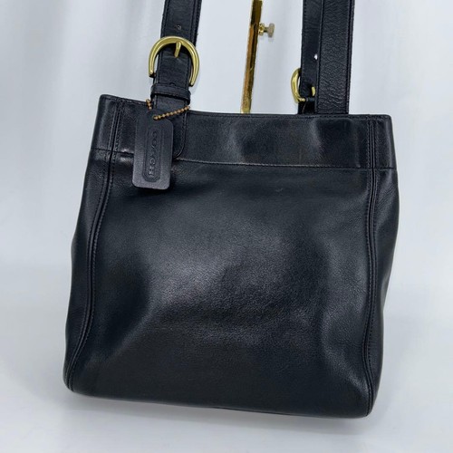 Old coach leather tote - old, bag