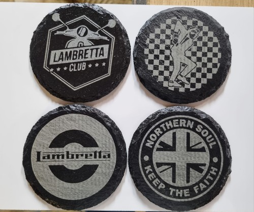 Lambretta set coasters - of, 4