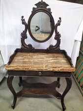 Toilette Stile Luigi Filippo Con Piano In Onice Sultano