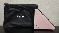 Prada Paradoxe Beauty Rosa Triangolo Trousse Pouch Cosmetici Gioielli Borsa Igiene