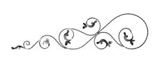 Ornamento in ferro battuto