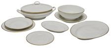 Servizio Piatti Porcellana 41 Pezzi Porcelaine Lafarge Victoria Set 12 Persone