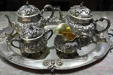 Servizio da the e caffe in argento, stile Barocco