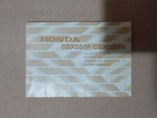 Honda CBX550F FII F2 Fahrer Handbuch DE Deutsch 1982 mit Originalbezug