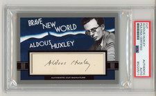 Aldous Huxley ~ Carta collezionabile firmata autografata Brave New World Auto ~ DNA del PSA