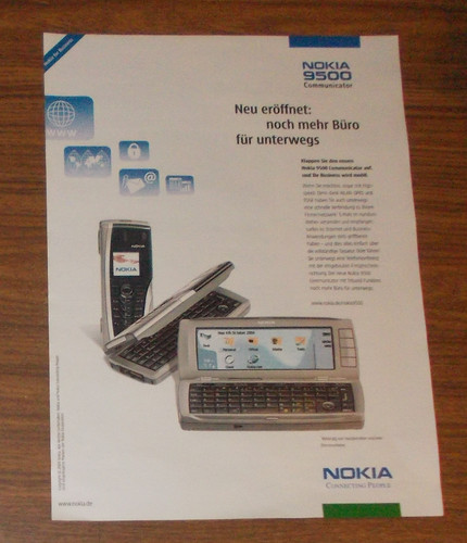 Rara pubblicità nokia - nokia, 9500
