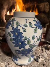 VASO CON FIORI DIPINTO A MANO -  antico  sud italia - artigianato