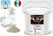 SABBIA SECCHIO KG25 SABBIA DI VETRO FILTRO POMPE PISCINA INTEX BESTWAY JILONG
