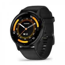 Garmin Venu 3 Smartwatch GPS in acciaio inox nero con cinturino nero 010-02784-01