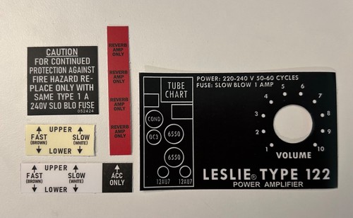Leslie speaker 122 - 122, amp