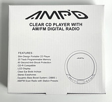 Amp'd - Clear CD Player - With