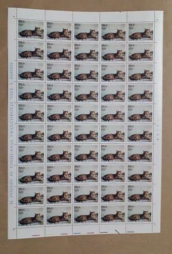 1993 foglio francobolli intero - 1993,