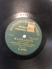 78 GIRI ZONOFONO FRANCESCO DADDI canta MARGARITA & COMME TE VOGLIO AMÀ