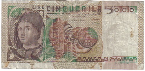 Italy 5000 lire - 1982, 105