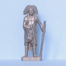 KINDER / SOLDATINI SERIE: INDIANI MADE ITALY FIG. SITTING BULL 40MM / CROMO