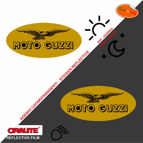 Adesivi rifrangenti moto guzzi