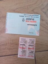 Biglietto Stadio Juventus-Real Madrid  1996 +2 Tagliandini 86