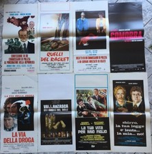 LOTTO 40 LOCANDINE crime thriller spy Merli Merola Castellari Gomorra poliziesco