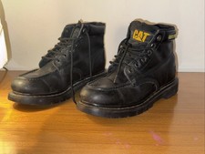 SCARPE SCARPONI UOMO CAT CATERPILLAR COLORADO 6 BOOT P306829 NERO PELLE AI
