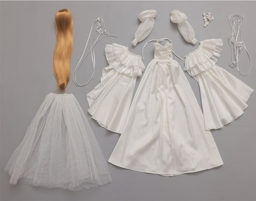 Abito bjd stile corte - bjd, bianco