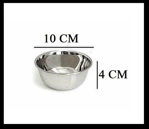 Ciotola acciaio inox - 10x4, cm