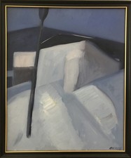 Notte invernale - Costazza (2010 ca olio su tela)