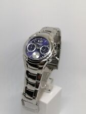 BREIL tw0148 orologio cronografo donna acciaio quadrante blu funzionante quarzo