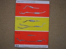 3 B SILENZIATORI PER AUTO ALFETTA FIAT 132 ALFASUD SALES BROCHURE PROSPEKT 