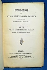 Introduzione allo Studio dell'economia politica nei rapporti colla sociologia.