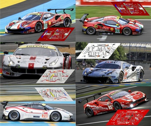 Decals ferrari 488 gte mans - ferrari, le