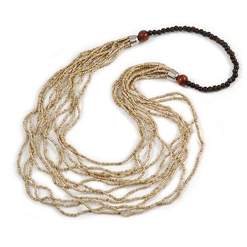 Collana perle vetro - collana,
