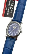 OROLOGIo m&m primo emporio VINTAGE UNISEX CLASSIC QUADRANTE NUMERI arabi PELLE